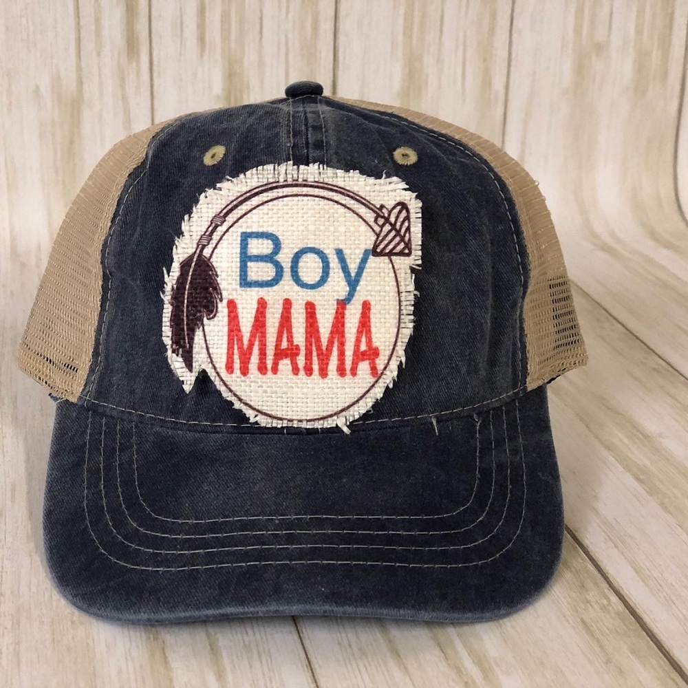 Boy Mama Raggy Patch Baseball Hat